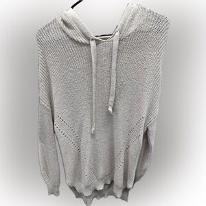 American Eagle Knit Hooded Oversized Long Sweater